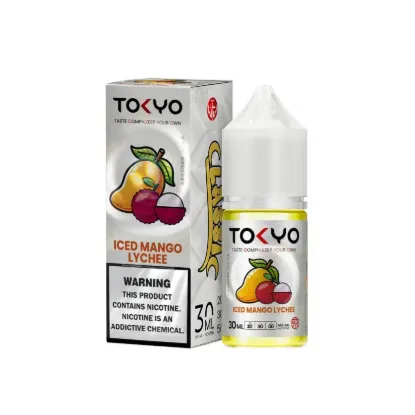 تصویر  سالت نیکوتین توکیو ۳۰ میل آیسد منگو لیچی انبه لیچی یخ (Tokyo SaltNic 30ml ICED MANGO LYCHEE)