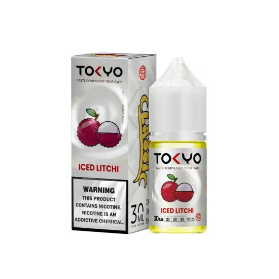 تصویر  سالت نیکوتین توکیو ۳۰ میل آیسد لیچی سرخالو یخ (Tokyo SaltNic 30ML ICED LITCHI)