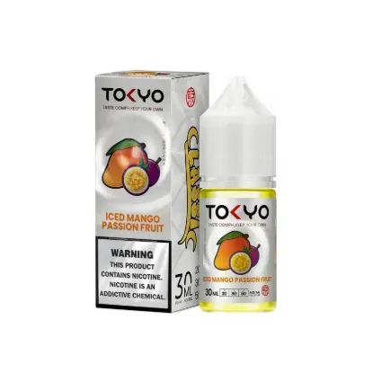 تصویر  سالت نیکوتین توکیو ۳۰ میل آیسد منگو پشن فروت انبه و پشن فروت یخ (Tokyo SaltNic 30ML ICED MANGO PASSIONFRUIT)