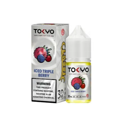 تصویر  سالت نیکوتین توکیو تریپل بری یخ ۳۰ میل (Tokyo SaltNic 30ML ICED TRIPLE BERRY)