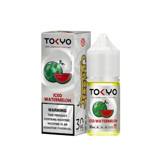 تصویر  سالت نیکوتین توکیو هندوانه یخ ۳۰ میل (Tokyo SaltNic 30ML ICED WATERMELON)