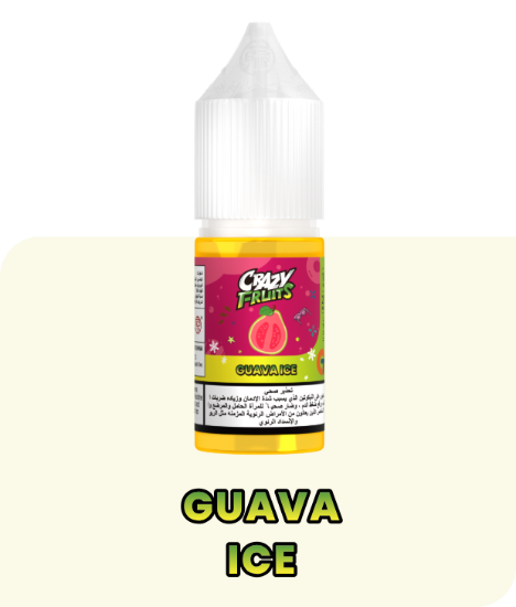 تصویر  سالت نیکوتین توکیو کرزی فروت گواوا یخ ۱۰ میل (Tokyo CRAZY FRUITS 10ML SALTNICOTINE GUAVA ICE)