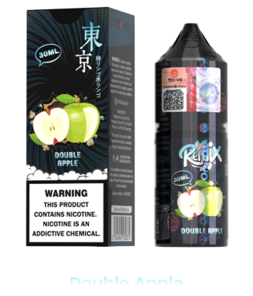 تصویر  سالت نیکوتین توکیو رمیکس دو سیب ۳۰ میل (Tokyo remix 30ml DOUBLE APPLE)