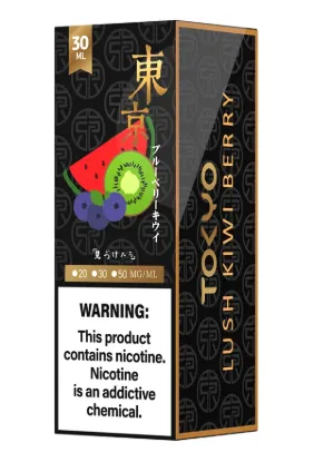 تصویر  سالت نیکوتین توکیو گلدن لاش کیوی بری ۳۰ میل (Tokyo Golden 30ml LUSH KIWI BERRY)