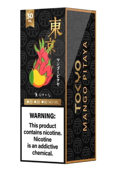 تصویر  سالت نیکوتین توکیو گلدن انبه دراگون فروت ۳۰ میل (Tokyo Golden 30ml MANGO PITAYA)