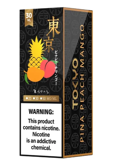 تصویر  سالت نیکوتین توکیو گلدن پینا هلو انبه ۳۰ میل (Tokyo Golden 30ml PINA PEACH MANGO)