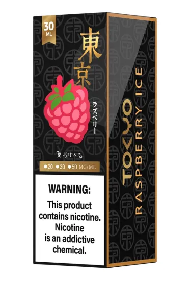 تصویر  سالت نیکوتین توکیو گلدن تمشک یخ ۳۰ میل (Tokyo Golden 30ml RASPBERRY ICE)