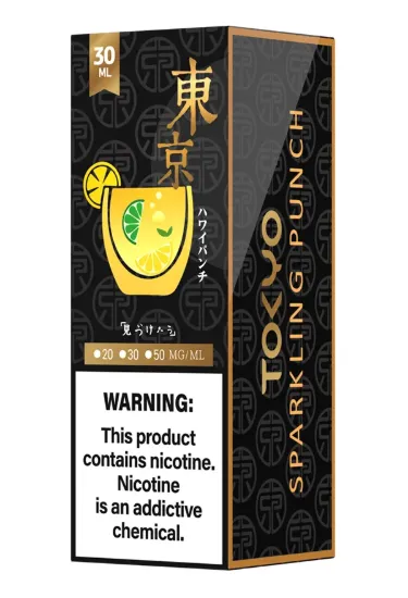 تصویر  سالت نیکوتین توکیو گلدن نوشیدنی پانچ گازدار ۳۰ میل (Tokyo Golden 30ml SPARKLING PUNCH)