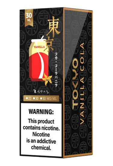 تصویر  سالت نیکوتین توکیو گلدن وانیل کولا ۳۰ میل (Tokyo Golden 30ml VANILA COLA)