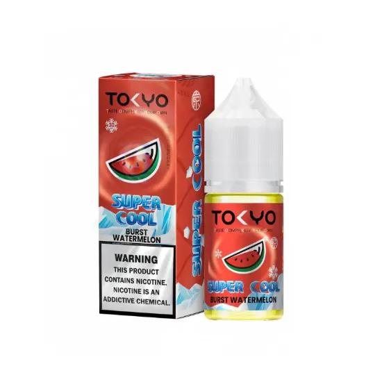 تصویر  سالت نیکوتین توکیو سوپر کول هندوانه یخ ۳۰ میل (Tokyo SaltNic 30 ML Super Cool BURST WATERMELON)