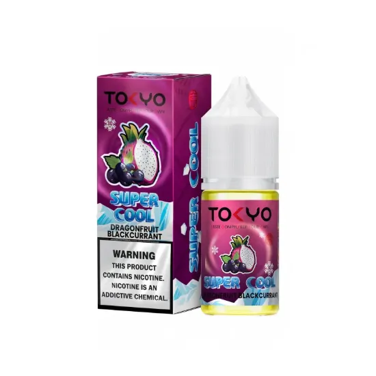 تصویر  سالت نیکوتین توکیو سوپر کول دراگون فروت بلک کارنت ۳۰ میل (Tokyo SaltNic 30 ML Super Cool DRAGON FRUIT BLACKCURRANT)