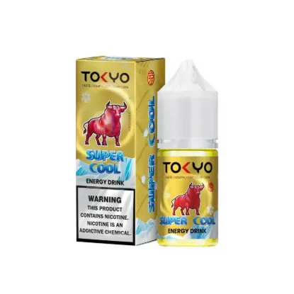 تصویر  سالت نیکوتین توکیو سوپر کول انرژی‌زا ۳۰ میل (Tokyo SaltNic 30 ML Super Cool ENERGY DRINK)
