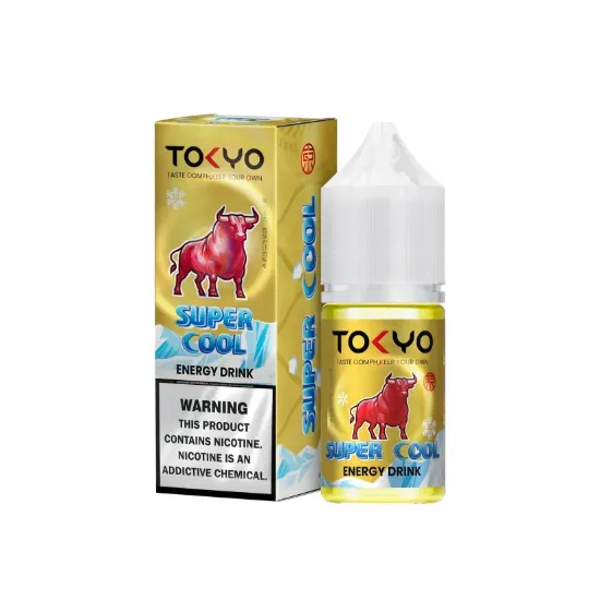 تصویر  سالت نیکوتین توکیو سوپر کول انرژی‌زا ۳۰ میل (Tokyo SaltNic 30 ML Super Cool ENERGY DRINK)