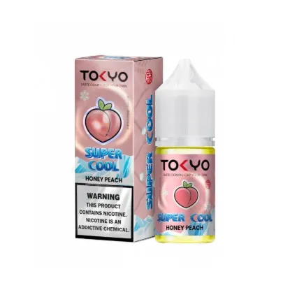 تصویر  سالت نیکوتین توکیو سوپر کول هلو عسل یخ ۳۰ میل (Tokyo SaltNic 30 ML Super Cool HONEY PEACH)