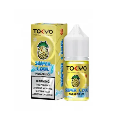 تصویر  سالت نیکوتین توکیو سوپر کول آناناس یخ ۳۰ میل (Tokyo SaltNic 30ml Super Cool PINEAPPLE ICE)