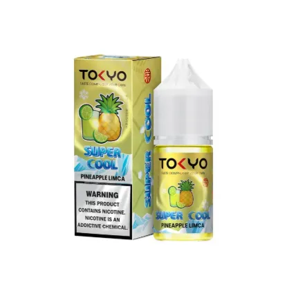 تصویر  سالت نیکوتین توکیو سوپر کول آناناس لیمکا نوشیدنی آناناس لیمو ۳۰ میل (Tokyo SaltNic 30ml Super Cool PINEAPPLE LIMCA)