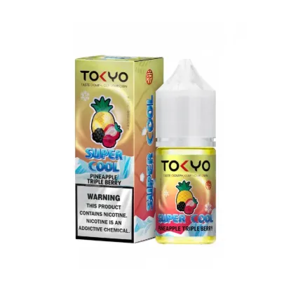 تصویر  سالت نیکوتین توکیو (Tokyo SalatNic 30 ML Supper Cool PINEAPPLE TRIPLE BERRY)
