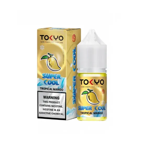 تصویر  سالت نیکوتین توکیو سوپر کول انبه استوایی ۳۰ میل (Tokyo SaltNic 30ml Super Cool TROPICAL MANGO)