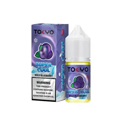تصویر  سالت نیکوتین توکیو سوپر کول بلوبری وحشی ۳۰ میل (Tokyo SaltNic 30ml Super Cool WILD BLUEBERRY)