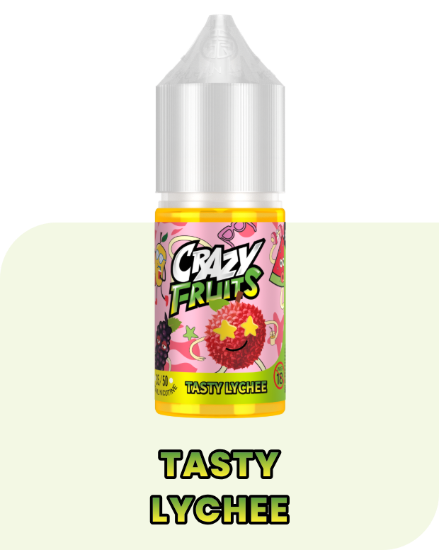 تصویر  سالت نیکوتین توکیو لیچی ۳۰ میل (Tokyo Crazy Fruits Tasty Lychee Saltnic 30ml)